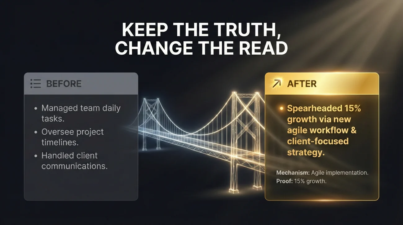 Before And After Resume Bullet Rewrites For Career Changers