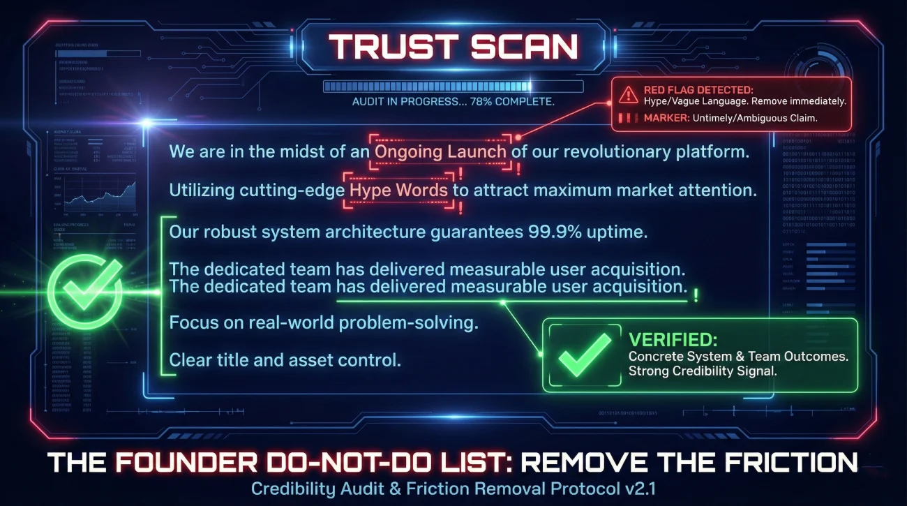 Common Mistakes And Trust Killers In Founder Resume Bullets