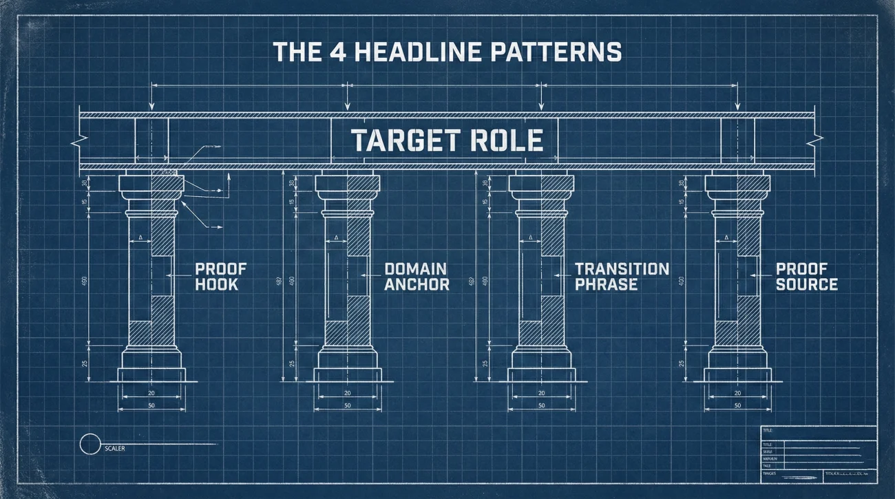 Four Career Change Resume Headline Patterns Structure