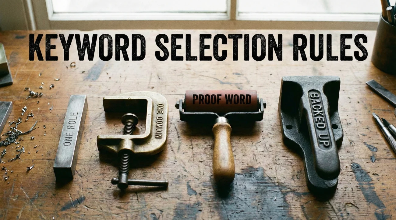 Four Selection Rules For Resume Headline Keywords
