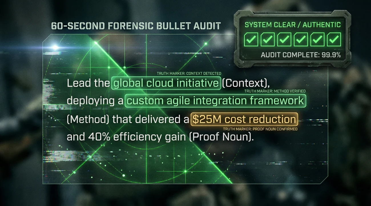 Professional Quality Audit For Resume Bullet Points