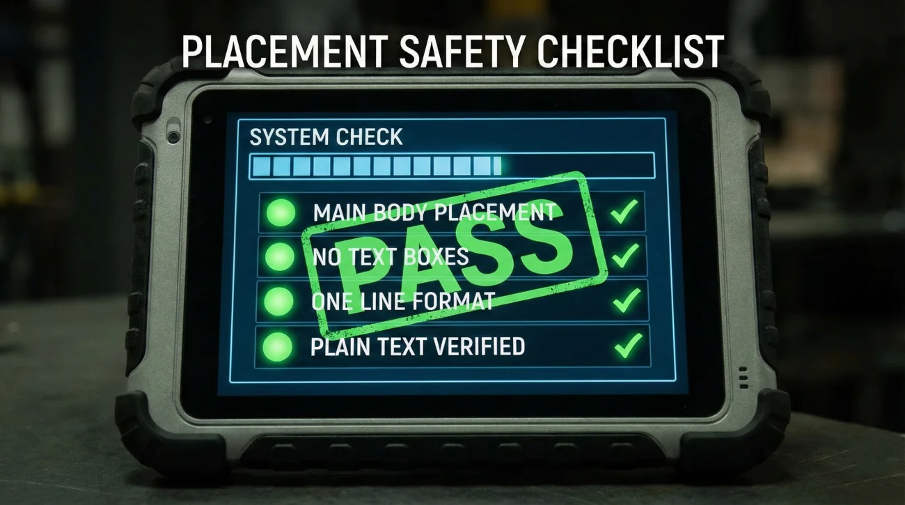 Resume Headline Placement Checklist For ATS Safety