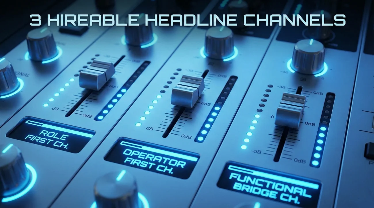Three Hireable Resume Headline Patterns For Founders Visualized As Audio Channels