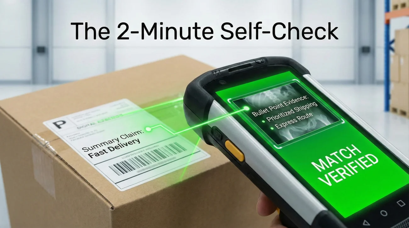 Two Minute Resume Summary Self Check Verification