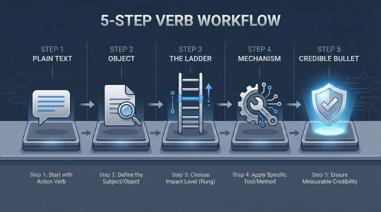 Workflow For Writing Credible Resume Action Verbs