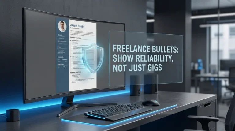 Resume Bullets for Freelancers: Show Reliability Without Sounding Like a Gig Worker