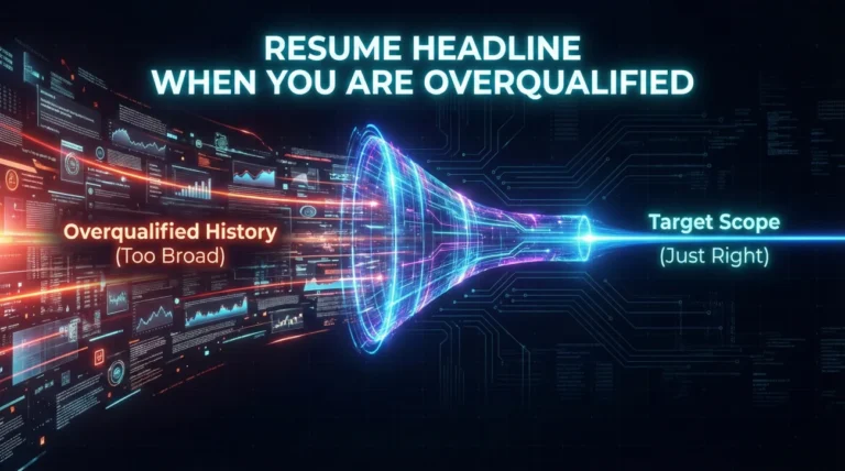 Resume Headline When You Are Overqualified: How to Signal You Want This Scope