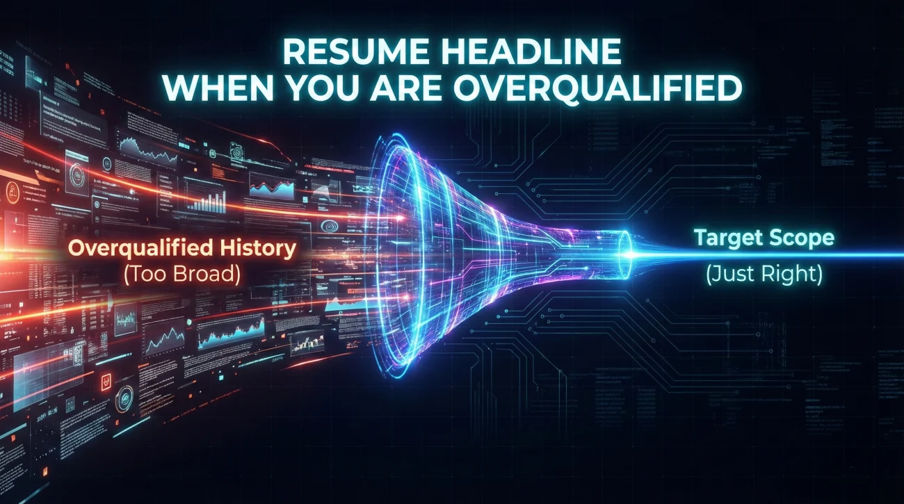 Resume Headline For Overqualified Candidate