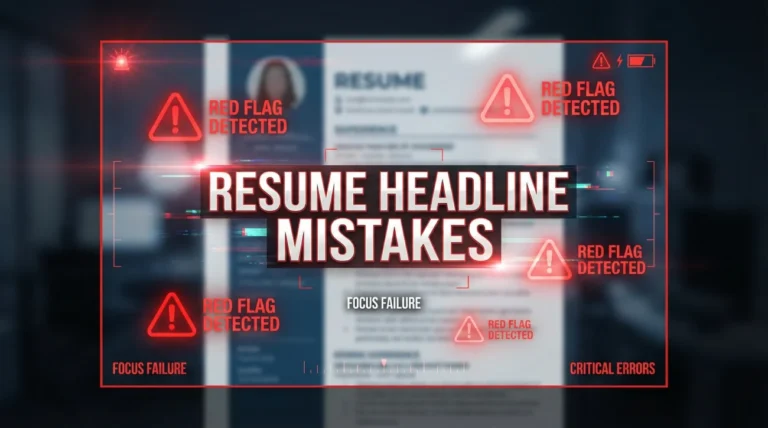 Resume Headline Mistakes: 15 Red Flags That Make You Look Unfocused