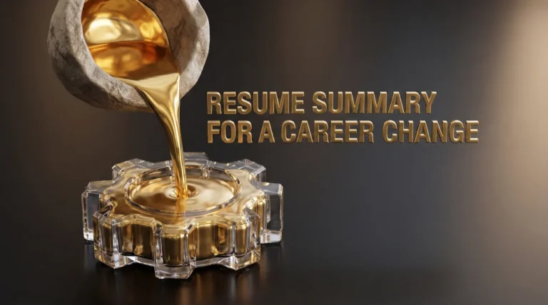 Resume Summary for a Career Change: 4 Patterns That Make the Switch Feel Obvious