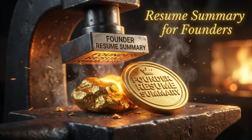 Resume Summary For Founders