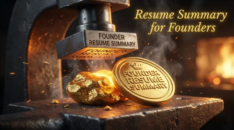 Resume Summary for Founders: Sound Hireable Without Apologizing