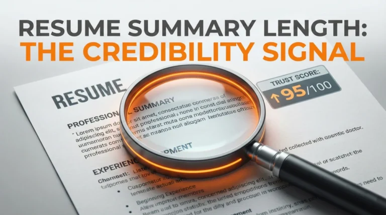 Resume Summary Length: How Many Lines and Why Too Long Looks Fake
