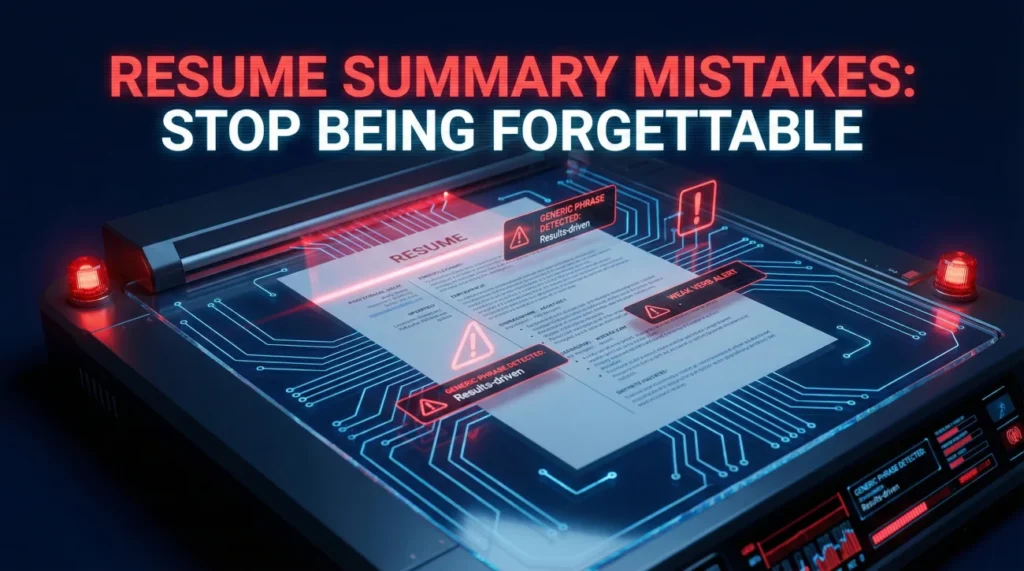 Resume Summary Mistakes
