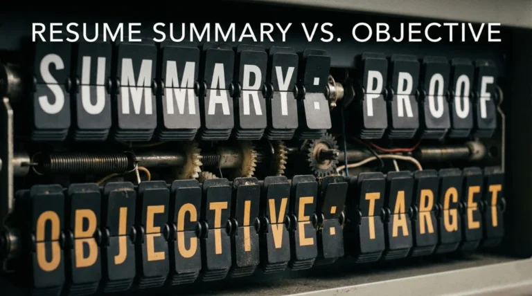 Resume Summary vs Resume Objective: Which One Works Now and Why
