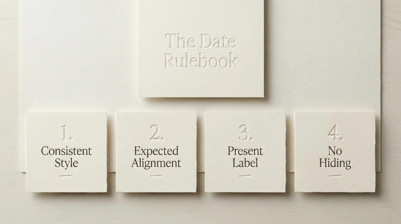 Four Date Formatting Rules