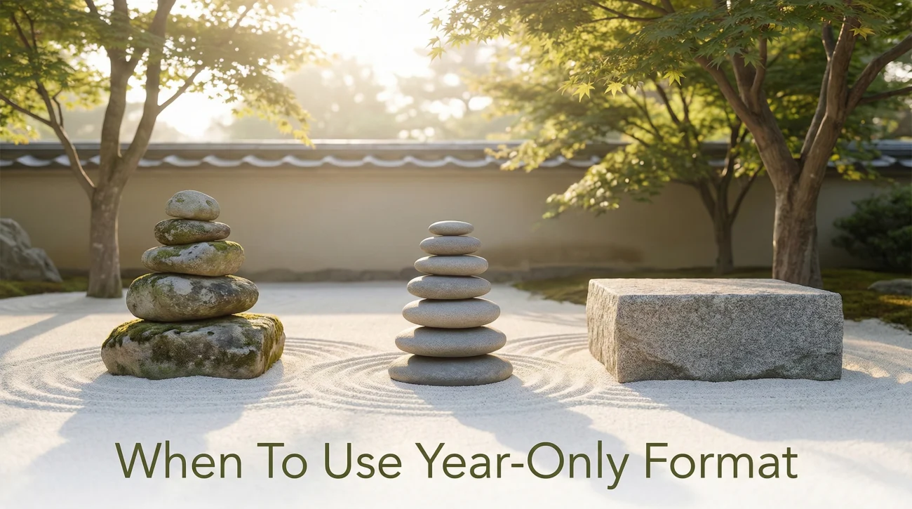 Scenarios Where Year-only Resume Format Works Best
