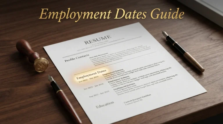 How to List Employment Dates on a Resume Without Looking Like You Are Hiding Something