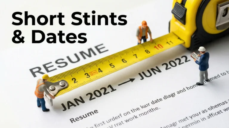 Short Stints and Dates: How to Show a 3-Month Job Without Making It Look Worse