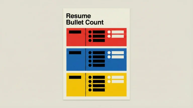 How Many Bullet Points Per Job: A Rule That Keeps Your Resume Readable