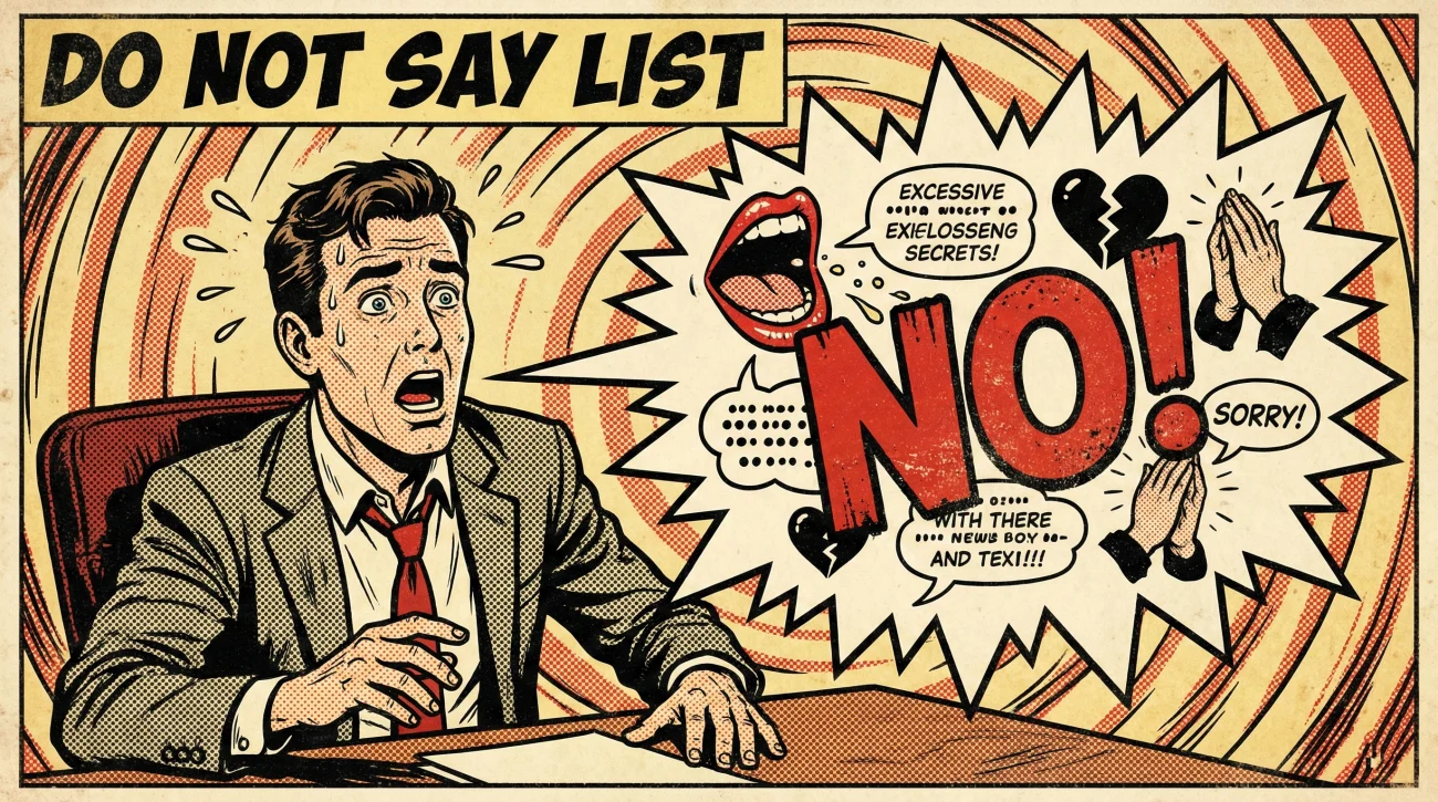 Do Not Say List Red Flags