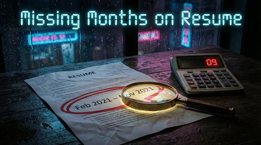 Resume Dates Missing Months