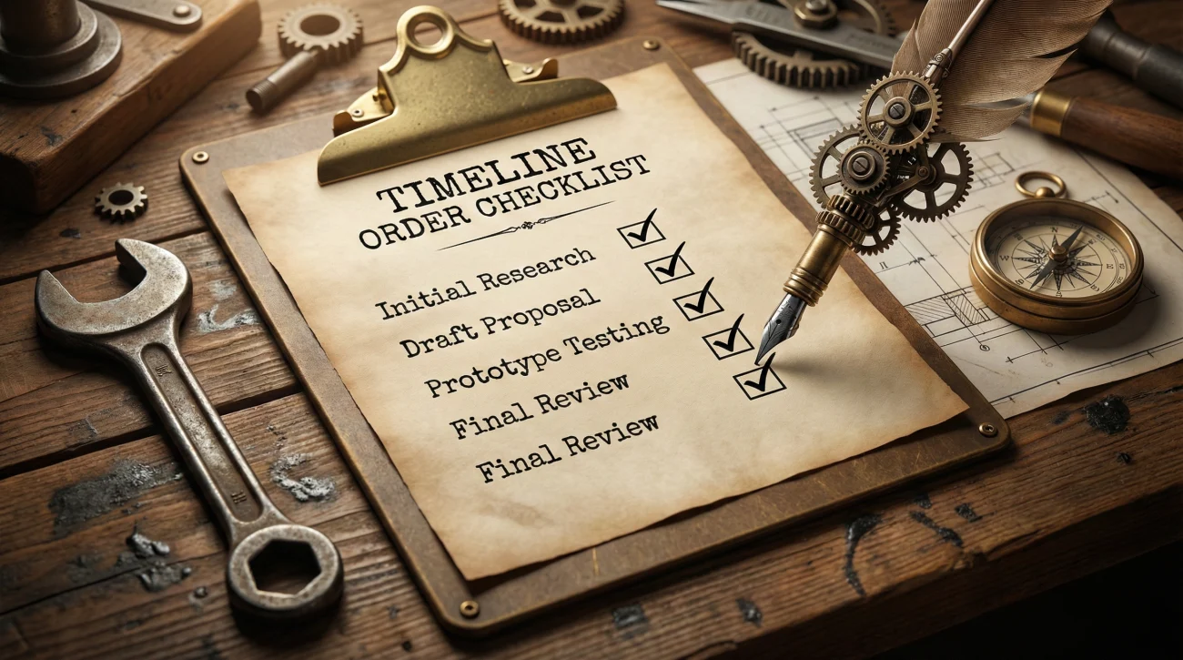 Timeline Order Engineer Checklist