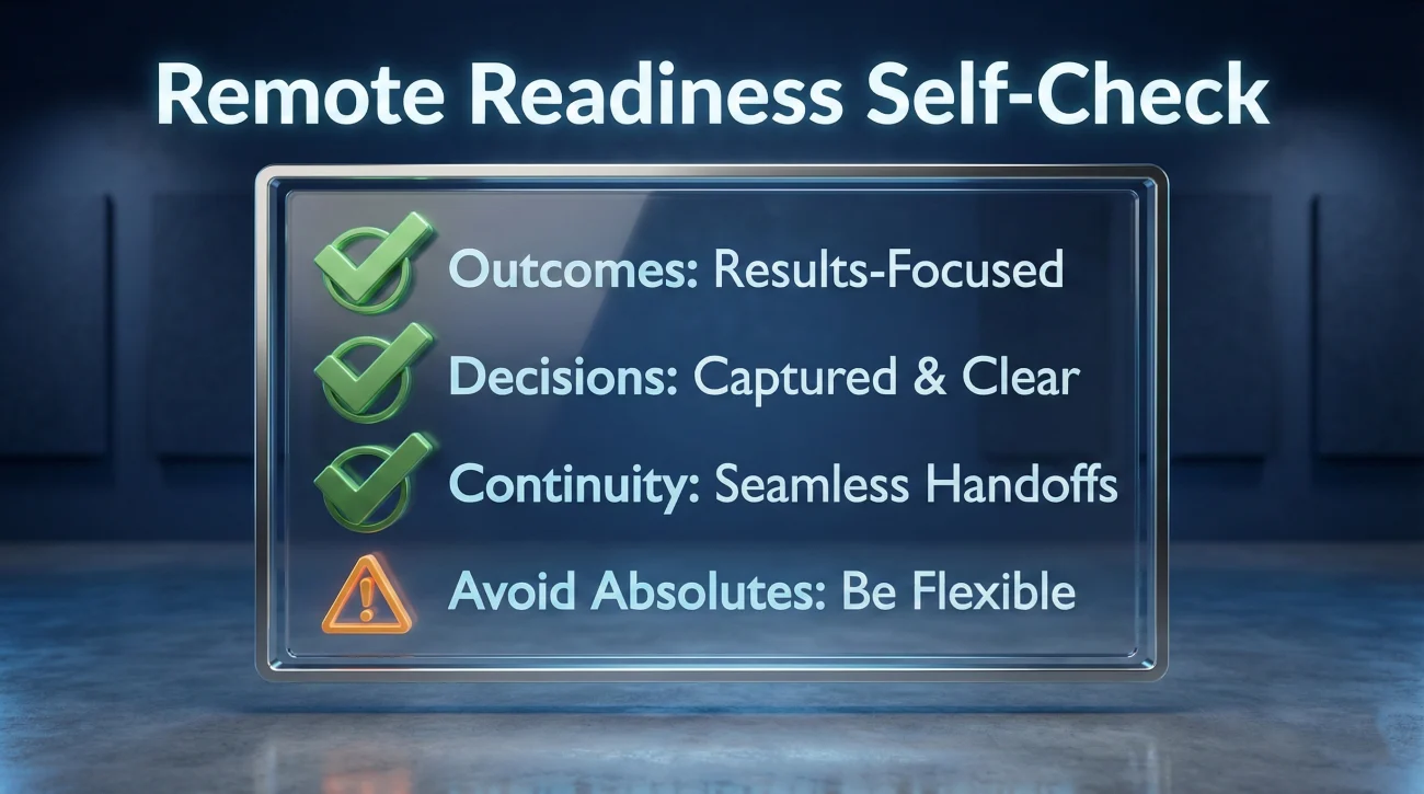 Remote Readiness Self Check List For Hybrid Workers