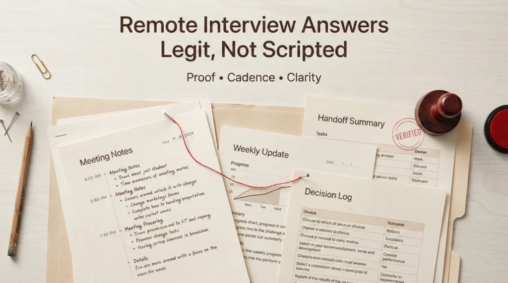 Remote Work Interview Answer