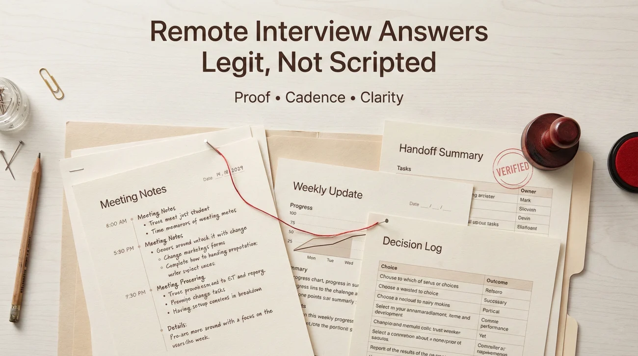 Remote Work Interview Answer