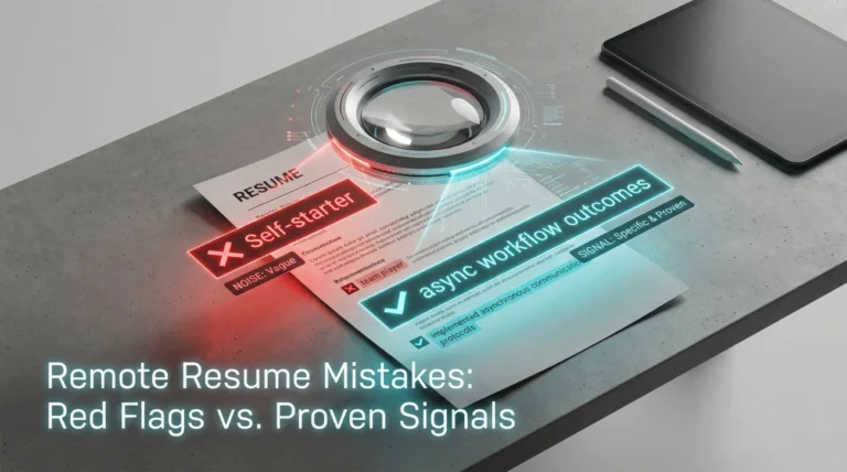 Remote Resume Mistakes: 15 Red Flags That Make Recruiters Doubt You Can Work Unsupervised