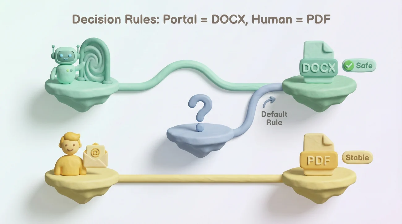Docx Vs Pdf Resume Selection Rules Flowchart