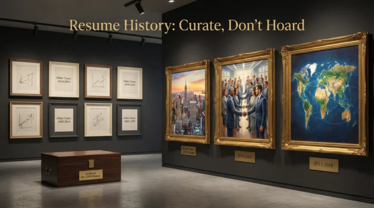 How Far Back Should a Resume Go: The “10 to 15 Years” Rule That Fails Senior Candidates