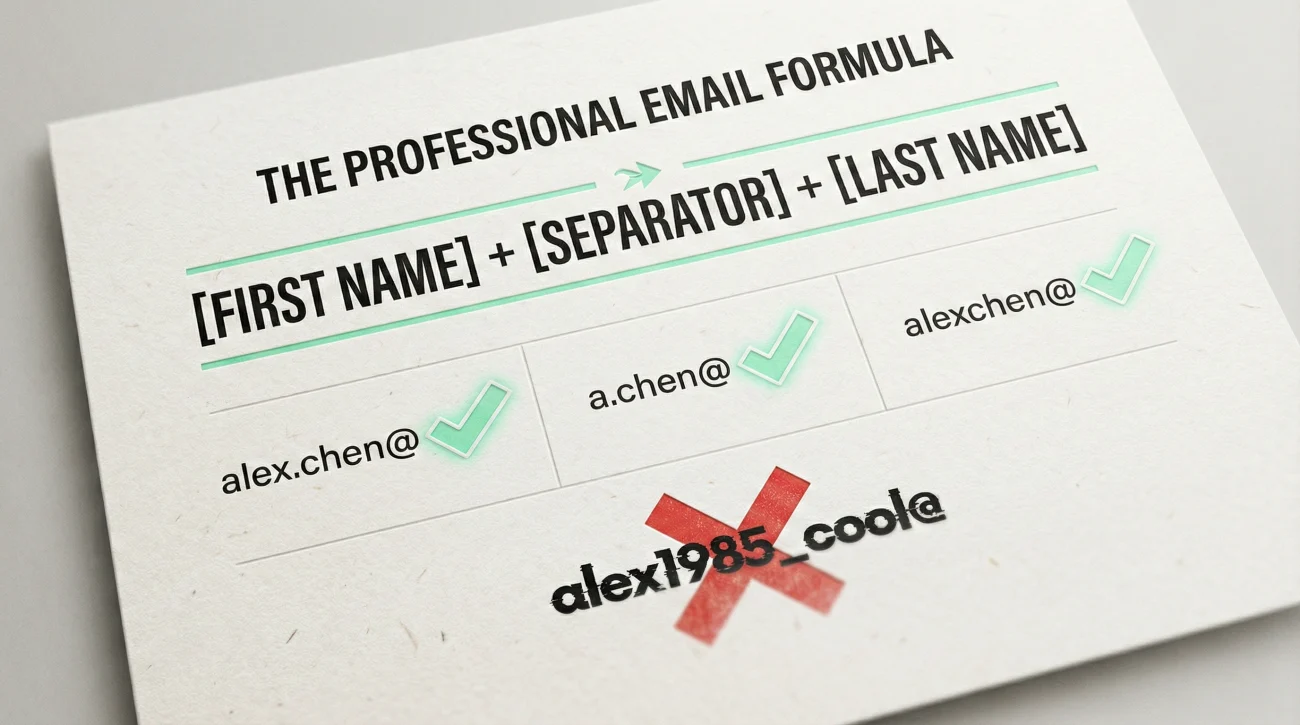 Professional Email Address Structure Formula