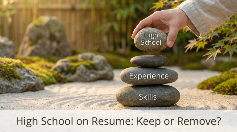 High School on a Resume: When to Remove It and What to Use Instead