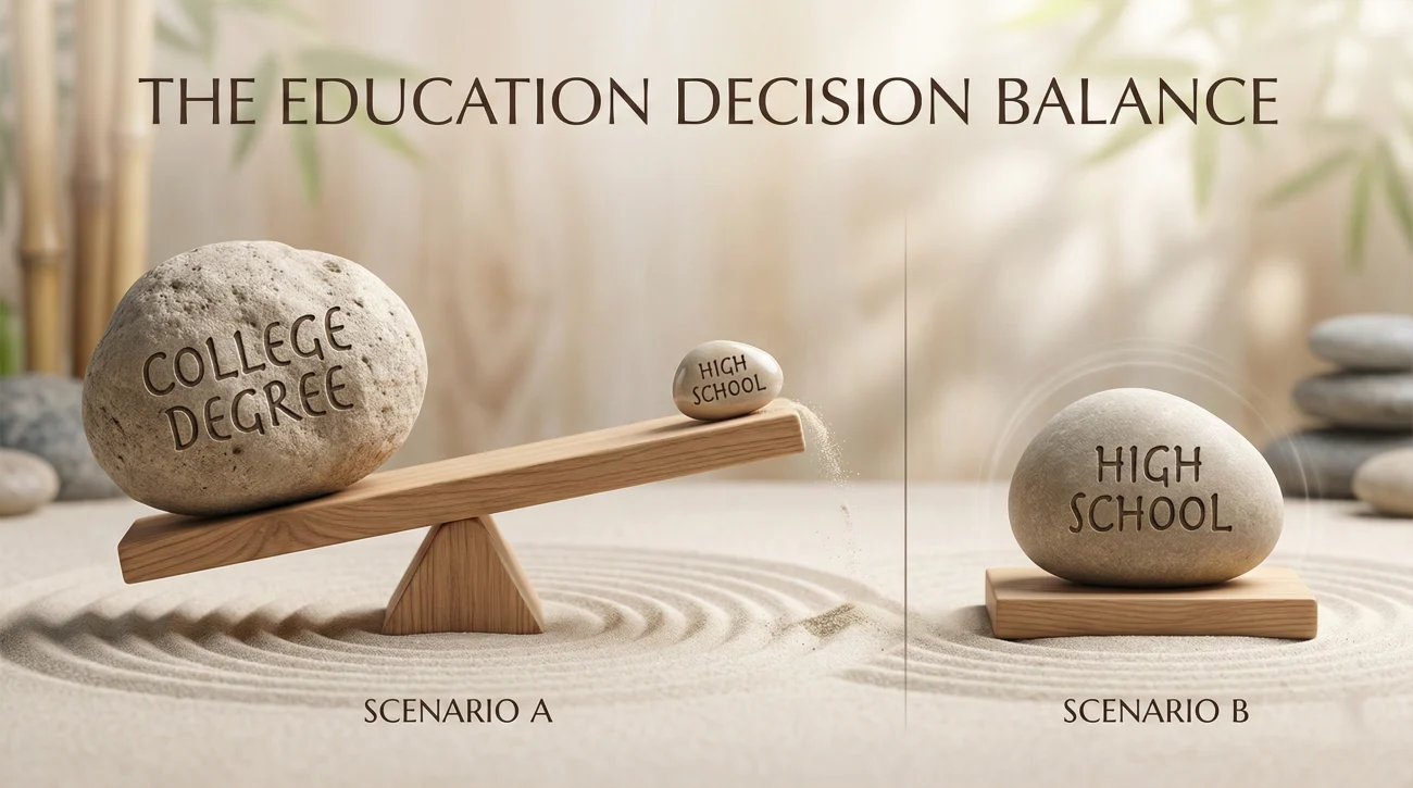 Resume Education Decision Rules Flowchart Stone Art