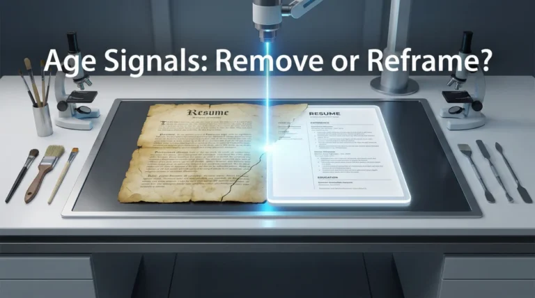 Age Signals on a Resume: 18 Things to Remove or Reframe (Without Lying)