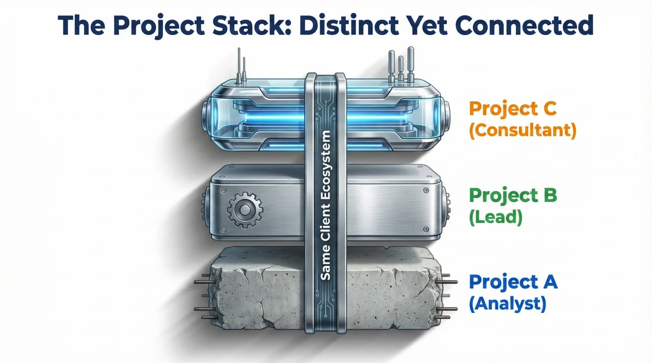 Resume Project Stack Format Distinct Roles